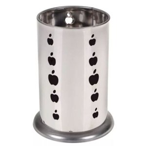 Escorredor Seca Talheres Aço Inox Louça Porta Talher Premium - Porta Talheres Cozinha Fundo Vazado -