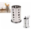 Ver imagem 3 de Escorredor Seca Talheres Aço Inox Louça Porta Talher Premium - Porta Talheres Cozinha Fundo Vazado -