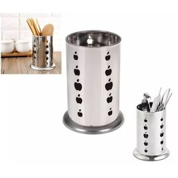 Escorredor Seca Talheres Aço Inox Louça Porta Talher Premium - Porta Talheres Cozinha Fundo Vazado - - 3
