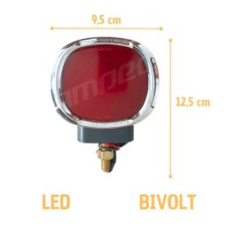 Kit 5 Lanternas Três Marias Foguinho Led Bivolt Vermelha - 3