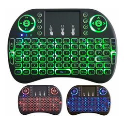 Mini Teclado Iluminado Air Mouse Touch Wireless 3 Cores Led:preto - 1