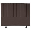 Ver imagem 1 de Cabeceira Cama Box Queen Estofada Carla 160cm Suede:marrom