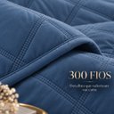 Ver imagem 5 de Cobre Leito King Lizzie 300 Fios Dupla Face 3 Peças:Azul