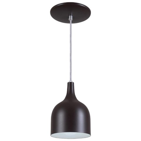 Pendente Gota Luminária Lustre Alumínio Marrom