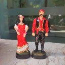 Ver imagem 1 de Imagem Casal de Ciganos em Resina 15 Cm