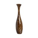 Ver imagem 2 de Vaso de Cerâmica Marrom para Decoração de Sala Vanguard Petra 40,5x12x7 cm
