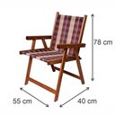 Ver imagem 3 de Cadeira Dobravel de Madeira Jardim e Varanda - Sol Lar e Lazer