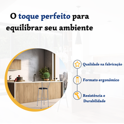 Banqueta para Balcão Flórida Prata Bistrô Ilhas Cozinha Gourmet Bares - 3