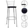 Banqueta para Balcão Flórida Prata Bistrô Ilhas Cozinha Gourmet Bares - 1