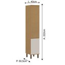 Ver imagem 4 de Paneleiro para Cozinha 2 Portas 40cm Cinamomo/Off White