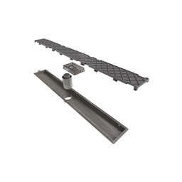 Ralo Linear Oculto Sifonado Tampa Invisível Pvc 75 Cm Novii - 2