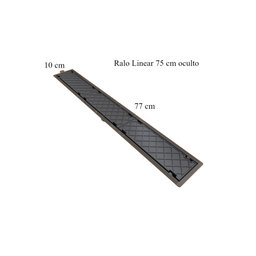 Ralo Linear Oculto Sifonado Tampa Invisível Pvc 75 Cm Novii - 8