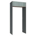 Ver imagem 1 de Porta-geladeira 103 Cm 1 Porta Basculante Cinza/rustic/cinza Lux Madesa