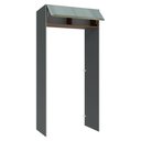 Ver imagem 5 de Porta-geladeira 103 Cm 1 Porta Basculante Cinza/rustic/cinza Lux Madesa
