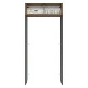 Ver imagem 4 de Porta-geladeira 103 Cm 1 Porta Basculante Cinza/rustic/cinza Lux Madesa