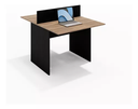Ver imagem 2 de Mesa Escritório Plataforma 2 Lugares 90x120 - Cor: Castanho Atacadao Dos Moveis Escritorio