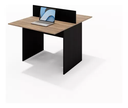 Ver imagem 4 de Mesa Escritório Plataforma 2 Lugares 90x120 - Cor: Castanho Atacadao Dos Moveis Escritorio