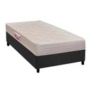 Ver imagem 1 de Cama Box Solteiro: Colchão Espuma D45 Herval New Top Double Face + Base Crc Suede Gray(88x188)