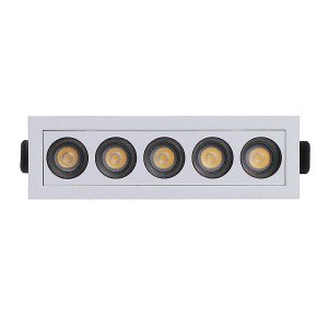 Spot de Embutir Powerus Picco 38° 10w 3000k Irc90 Branco Fundo Preto