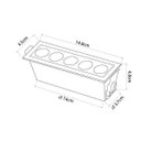 Ver imagem 2 de Spot de Embutir Powerus Picco 38° 10w 3000k Irc90 Branco Fundo Preto