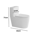 Ver imagem 5 de Vaso Sanitário Monobloco Esmaltado Completo Xambre Mx103 Cor:branco