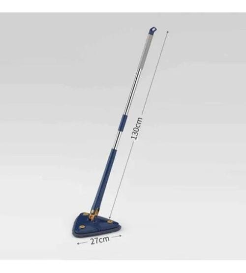 Mop de Limpeza Triângulo Giratório 360 Esfregão - Azul - 6