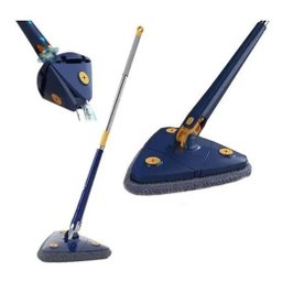 Mop de Limpeza Triângulo Giratório 360 Esfregão - Azul - 1