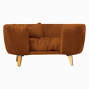 Ver imagem 4 de Poltrona Cama Pet Hanna Estofada Tecido Veludo Divini Decor:cobre