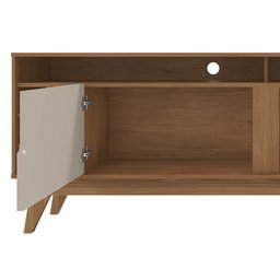 Rack Sala TV 70 Pol Com Adega 160 cm 011078 Cedro Off White DCASA - 5