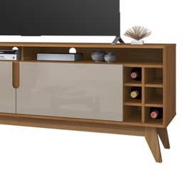 Rack Sala TV 70 Pol Com Adega 160 cm 011078 Cedro Off White DCASA - 6
