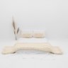 Manta Peseira de Maxi Tricot Queen 0,70x2,20m, Cor Off White - Magma Cotton - 3