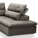 Ver imagem 7 de Sofá 3 Lugares Retrátil Reclinável Chaise Direito 258cm Bergen F04 Veludo Marrom Claro - Lyam