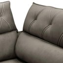 Ver imagem 5 de Sofá 3 Lugares Retrátil Reclinável Chaise Direito 258cm Bergen F04 Veludo Marrom Claro - Lyam