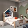 Cama Montessoriana Infantil Solteiro 100% MDF Branco - 1