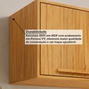 Ver imagem 5 de Armário Aéreo Geladeira 100% MDF 80cm Malta Marrom/Amêndoa Espresso Móveis