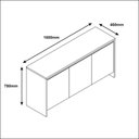 Ver imagem 4 de Aparador Buffet Madri Preto