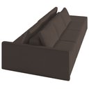 Ver mais imagens de Sofá Ilha Modular com Puff para Sala Living 312cm Georgia K04 Veludo Marrom - Mpozenato