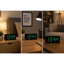 Ver imagem 1 de Relógio Digital de Parede e Mesa Display LED Grande Iluminação Verde Tudo em Caixa