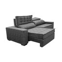 Ver mais imagens de Sofá Retrátil e Reclinável 2,95m Cama inBox Big Star com SoftGel D40 Velupluma Cinza