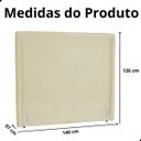 Ver imagem 7 de Cabeceira de Cama Box Estofada 140 Cm Casal Stela Suede
