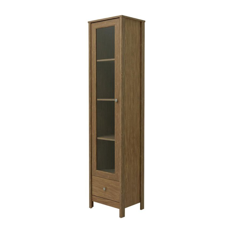 Cristaleira Ditália 1 Porta de Vidro 1 Gaveta E-962 cor:diamond Cristaleira Ditália 1 Porta de Vidro 1 Gaveta E-962 cor:diamond