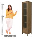 Ver imagem 5 de Cristaleira Ditália 1 Porta de Vidro 1 Gaveta E-962 cor:diamond