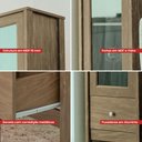 Ver mais imagens de Cristaleira Ditália 1 Porta de Vidro 1 Gaveta E-962 cor:diamond