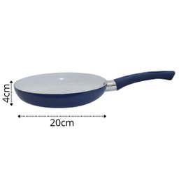 Frigideira Alumínio Revestida Cerâmica Sem Óleo 20Cm - 4