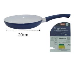 Frigideira Alumínio Revestida Cerâmica Sem Óleo 20Cm - 3