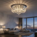 Ver imagem 2 de Plafon Sobrepor Led Cristal e Acrílico Greta 45cm 24w Luz Amarela Quente