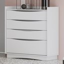 Ver imagem 1 de Cômoda 91cm 03 Gavetas e 01 Gavetão M260 Kappesberg - Branco