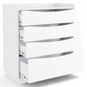 Ver imagem 3 de Cômoda 91cm 03 Gavetas e 01 Gavetão M260 Kappesberg - Branco