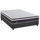 Ver imagem 1 de Conjunto Box Casal: Colchão Molas Herval Ensacadas C1789 + Base Crc Suede Gray (138x188)