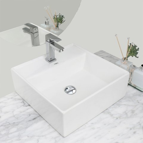 Cuba Cerâmica Banheiro/Lavabo 42x42 cm